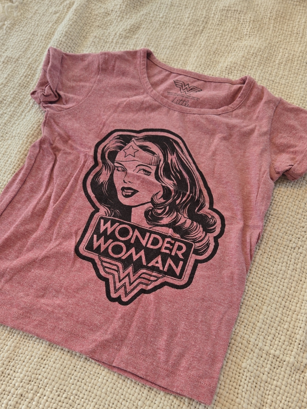 Little Eleven Paris Mauve Wonder Girl Graphic Tee